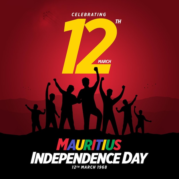 Mauritius Independence Day 12 March 1968 Illustration