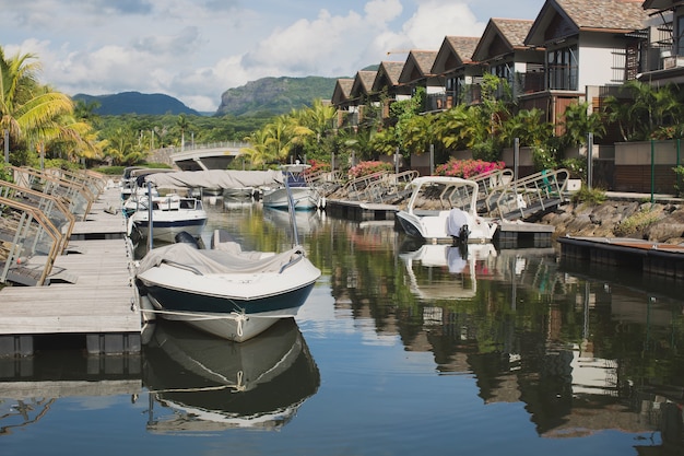 Mauritius yacht club, tropical island