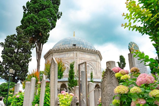 The mausoleum of Suleiman the Magnificent and Roksolana Suleymaniye Mosque in Istanbul