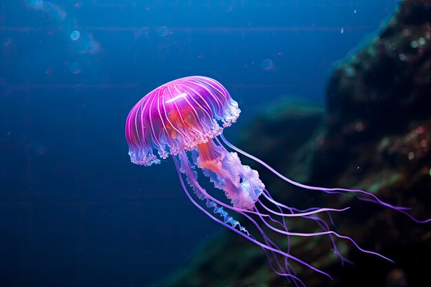 Mauve stinger purple jellyfish