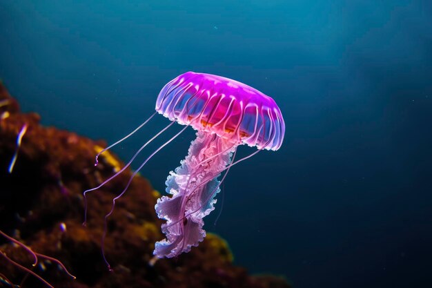 Mauve stinger purple jellyfish