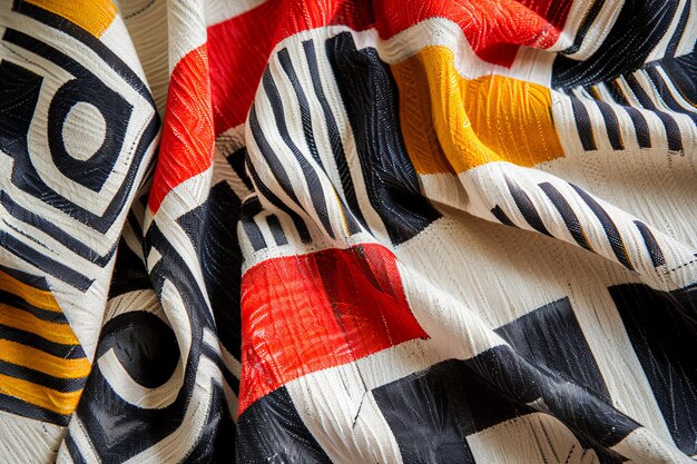 Photo maximalist geometry a kaleidoscope of abstract designs on textiles