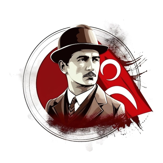 May 19th Turkish Commemoration of Ataturk Youth and Sports Dayillustration