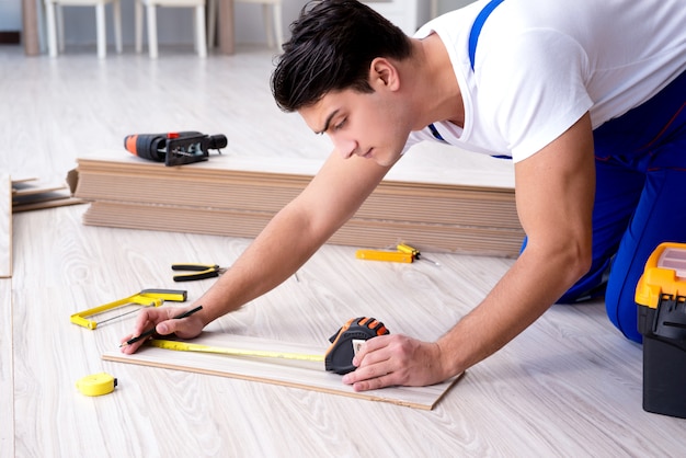 May laying laminate flooring at home