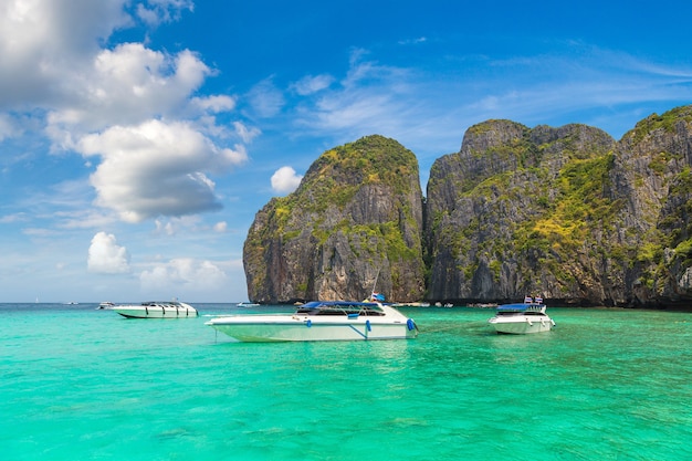 Maya-baai op het eiland Koh Phi Phi Leh, Thailand