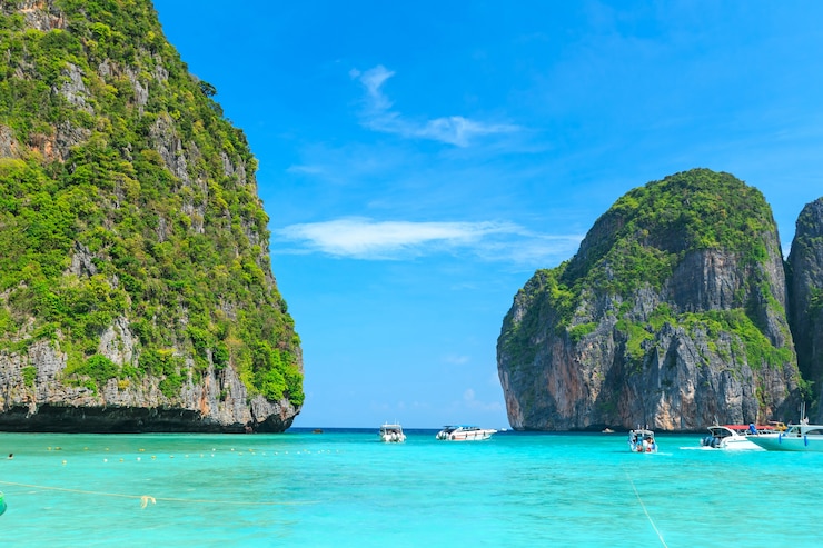 Photo プーケット県タイで最も美しいビーチのひとつmaya bay。