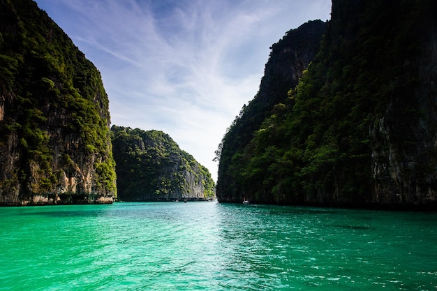 Maya bay Phi Phi Leh island Krabi Thailand