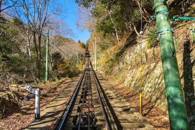 마야 케이블카 와 로프웨이 시스템 은 마야 산 정상 과 베이스 사이 를 이동 한다