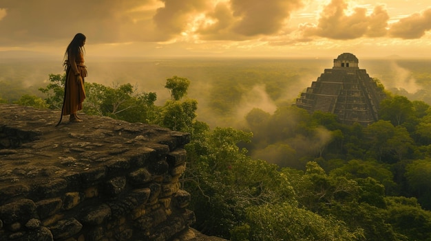Maya een authentieke visuele in het rijke tapijt van de Maya volkeren cultuur te tonen de tijdloze