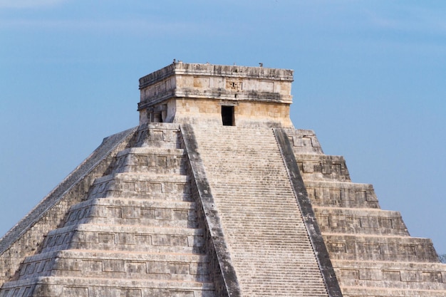 Maya Piramide Chichen Itza, schiereiland Yucatan, Mexico.