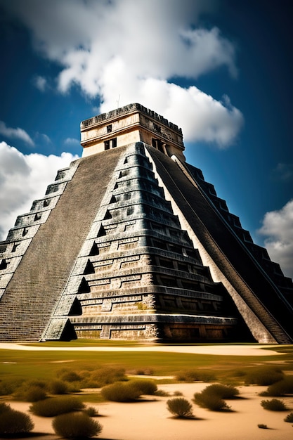 Maya-piramide van Kukulcan El Castillo Azteekse piramide