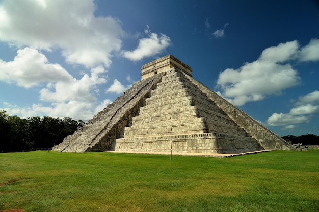 Mayan Pyramid of Kukulkan El Castillo in Chichen Itza Mexico Yucatan Mexico landmarks