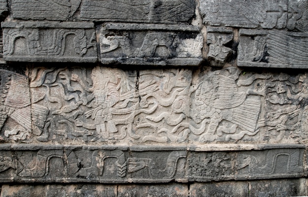 Photo mayan relief 4