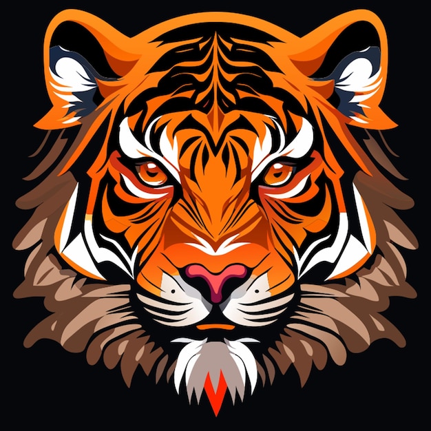 Photo maybe tiger head inspired vector illustration