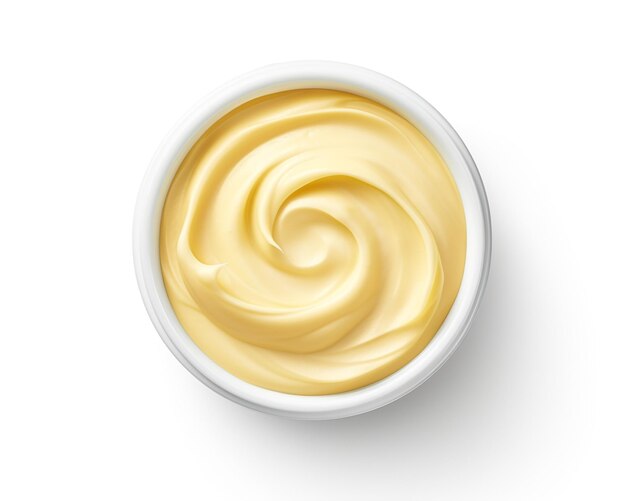 Photo mayonnaise isolated on white background