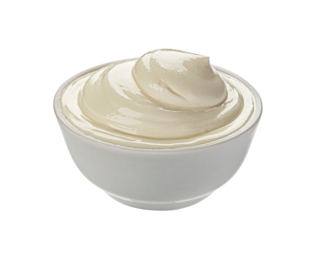Photo mayonnaise isolated on white background