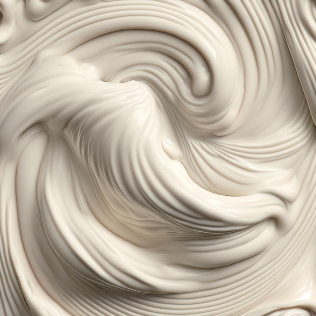 Mayonnaise swirl texture AI render