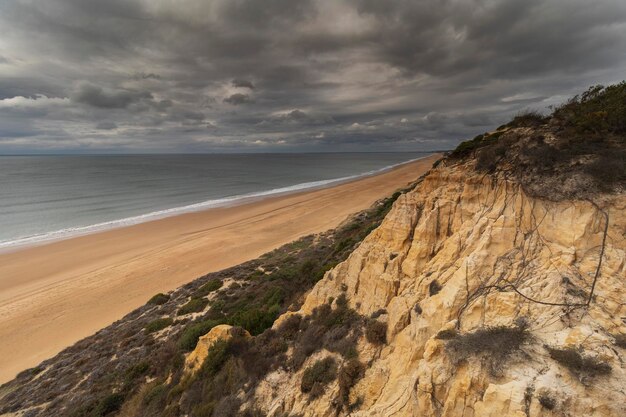 Spiaggia di mazagon nella provincia di huelva spagna una delle spiagge più belle della spagna