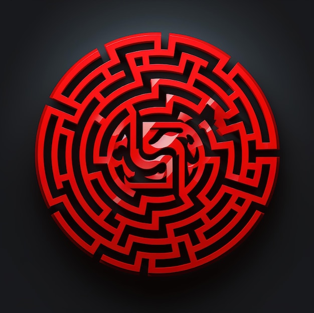 a maze with the number 6 on it