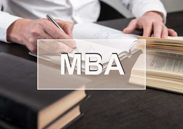 Mba acronym master of business administration concept