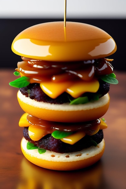 Foto mcfuture burger ai gegenereerd