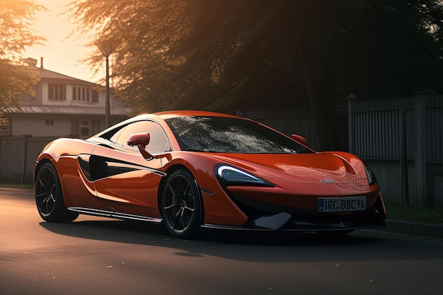 McLaren 540C 스포츠카 Supercar Sportcar 날렵한 스포츠카 고성능 자동차 고급차 자동차 Vehicle Automotive AI