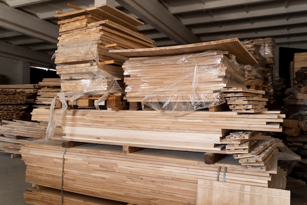 Mdf boards inside warehouse