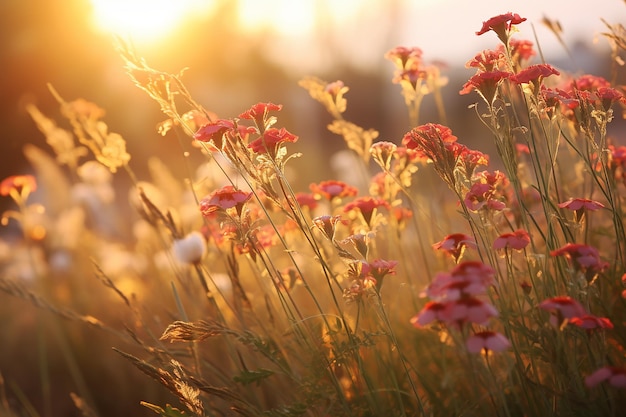 meadow bloemen behang