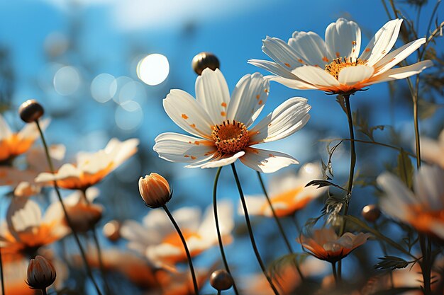 Meadow Dance Daisies in the Breeze