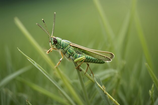 Photo meadow grasshopper grasshopper