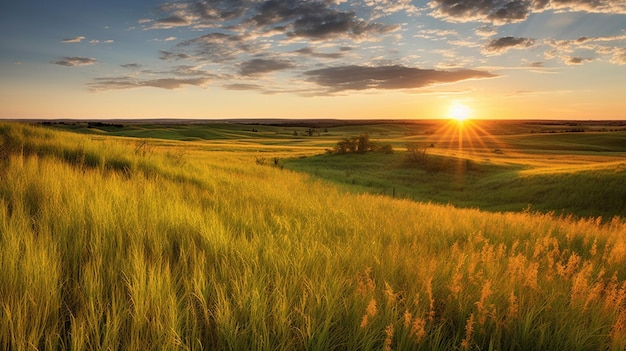 meadow landscape HD 8K wallpaper Stock Photographic Image