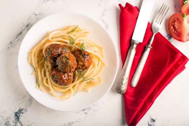 Meat balls in tomato sauce 