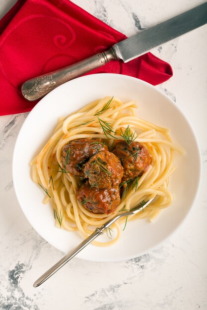 Meat balls in tomato sauce 