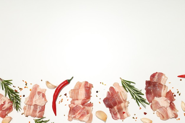 Meat food and tasty food concept delicious bacon