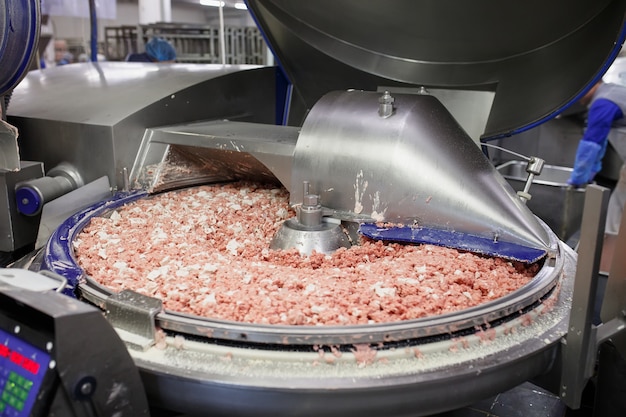 The meat in the Grinder. the meat industry.