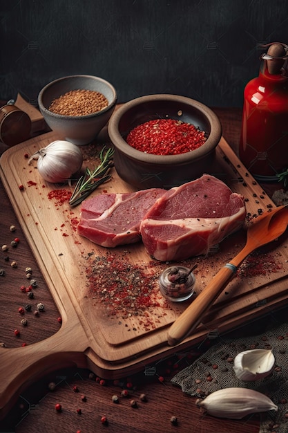 Foto bistecche di carne