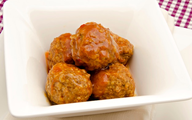 Meatballs in a bowl