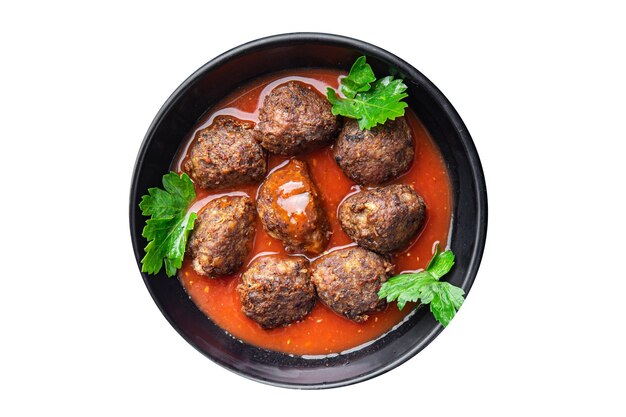meatballs tomato sauce meat beef veal pork lamb fresh meal food diet snack on the table copy space