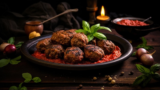 meatballs with tomato sauce