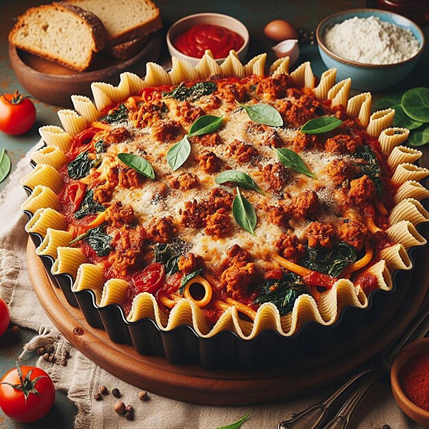 Meatless Lasagna Pie