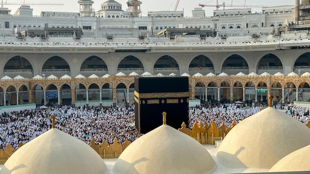 Mecca Saudi Arabia September 27 2023 muslim Pilgrims performing umra in Al Haram Mosque makka