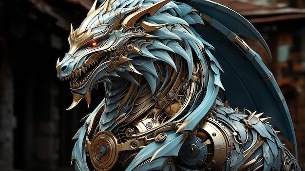 Mechanical Dragon Painting by James Gurney