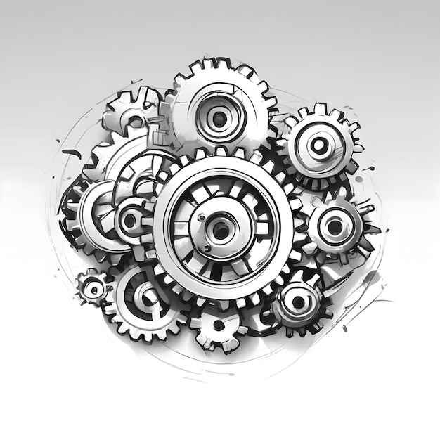 Mechanical gear Cogwheel icon Gear system Industrial machinery Gear mechanism Technical cog En