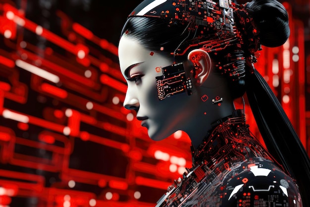 Mechanical grace the contemporary AI woman