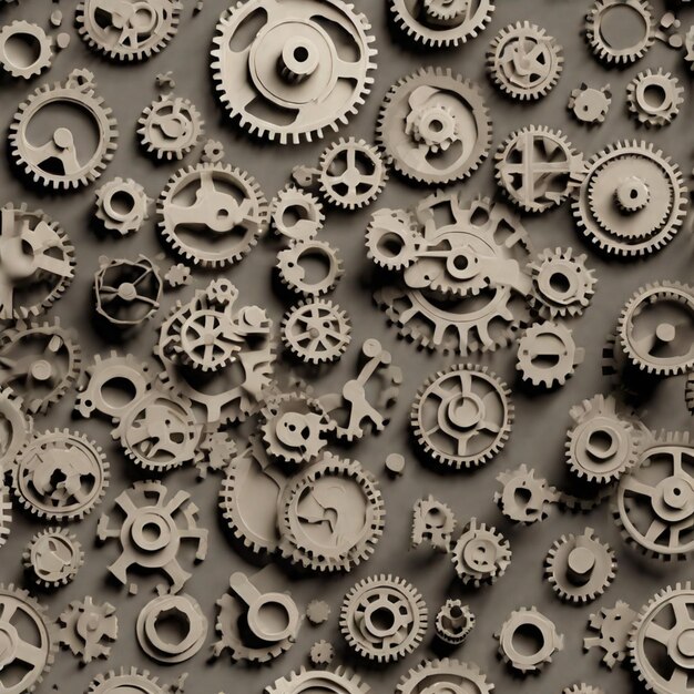 Photo mechanical harmony gears in synchrony