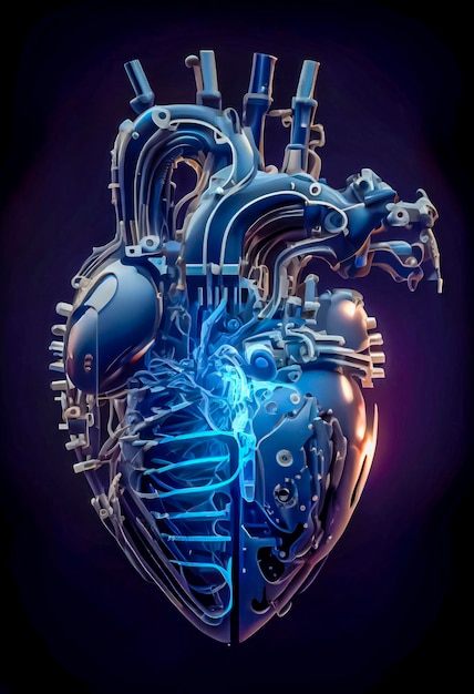 Mechanical heart robotic humanoid Oh generative