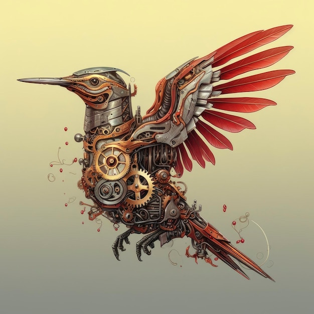 A mechanical hummingbird