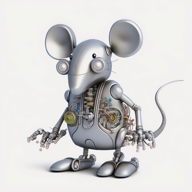 Photo mechanical mouse illustration