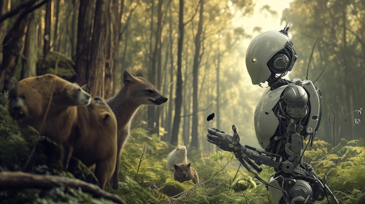 Photo mechanical peace android and wildlife connection