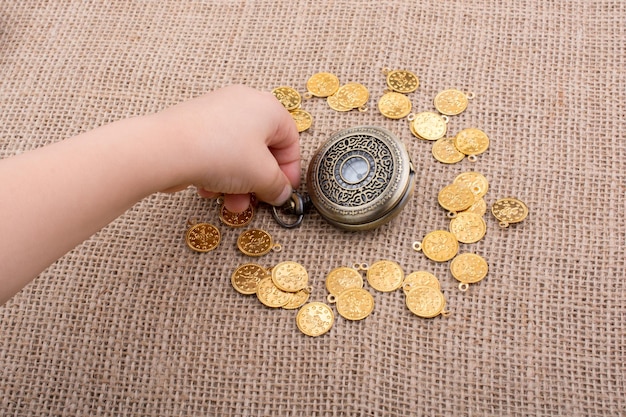 Photo mechanical retro styled pocket watch